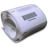 1000 Roll Polyester Mylar Custom Printed Stickers, Consecutive Barcode Weather Resistant Labels, Asset Tag,1-1/2\" X 3/4\" Serial Sequential Numbers