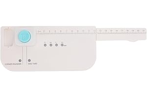 POENVFPO Punch Board, ABS Tab Punch Tool for Scrapbooking with 4 Width Options, Durable Separator Page Maker for Crafting and