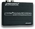 J-Tech Digital&reg; HDMI 1x2 Splitter with Integrated Audio Extractor / HDMI Audio Extrator with RCA L/R Stereo and Optical Audio Outputs