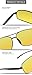 Mens Womens Classic Retro Polarized Sunglasses Metal Frame Night Driving Rectangular Sun Glasses for Men&Women