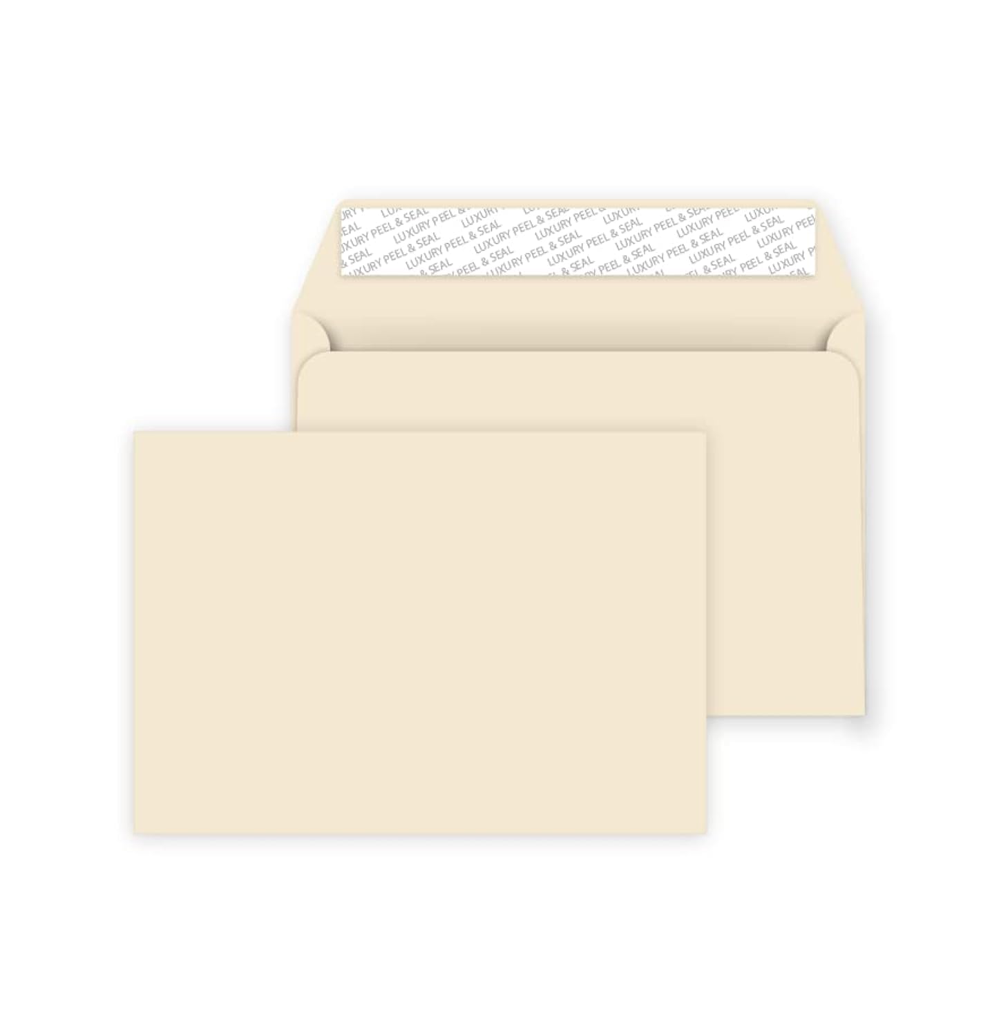 C5 Coloured Envelopes for A5 Greeting Cards Wedding Invitations & Crafts (162x229mm) Pack of 60 (Cream Peel & Seal)