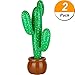 Maxdot 2 Pack Inflatable Cactus Party Accessory Cactus Tree Prop for Party Decoration, 35 Inches