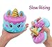 AOLIGE Squishy Slow Rising Kawaii Squishy Toys Set for Kids Stress Reliever Party Favor Fidget Toys (3PCS Unicorn Squishy)