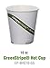 ECO PRODUCTS Compostable Disposable GreenStripe 10oz Coffee Cups, Case of 1000, White Single Wall Hot Paper Cup, Plant Based PLA Lining, Biodegradable