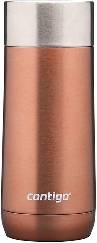 Luxe Autoseal taza térmica de viaje, taza de café de acero inoxidable, termo, vaso hermético, apto para lavavajillas, taza con tapa sin BPA fácil de limpiar, White Zinfandel, 360 ml