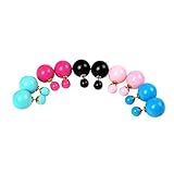 Ulike2 Hot Selling Noble Fashion Elegant Double Sided Pearl Earrings Ear Studs-5 Pairs
