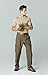 CQR CQ-TLP105-KHK_34W/32L Men's Tactical Pants Lightweight EDC Assault Cargo TLP105