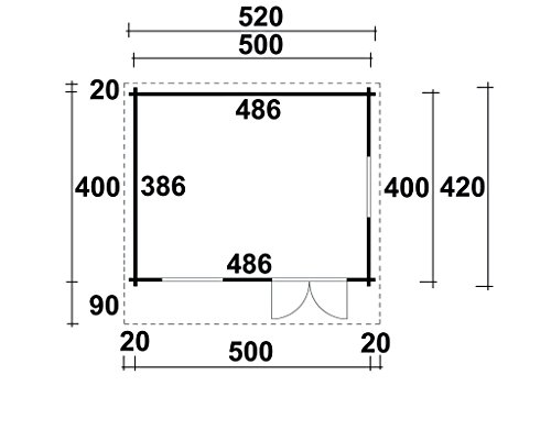 Wolff Finnhaus Gartenhaus Nordkap 70-M – Bild 3