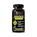 Alpha Cut HD Men's Natural Detox Cleanser to Flush Toxins and Boost Energy. Safe & Effective to Promote Lean Muscle Growth with Turmeric (30 Servings)