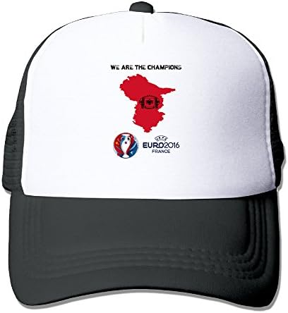Art We Are The Champions Albania Football Adult Nylon Adjustable Mesh Hat Hip-hop Baseball Cap Black One Size Fits Most