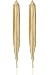 Long Drop Sleek Chain Tassel Earrings by Lovey Lovey (Gold)