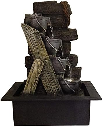 Vinayak creations Stone Water Fountain (42 x 31 x 20 cm, Black)