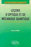 Image de Leçons d'optique et de mécanique quantique