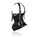 Adult Sex Toy PU Leather Head Harness BDSM Bondage Mouth Mask Fetish Restraint Leather Mask Blackthumb 2