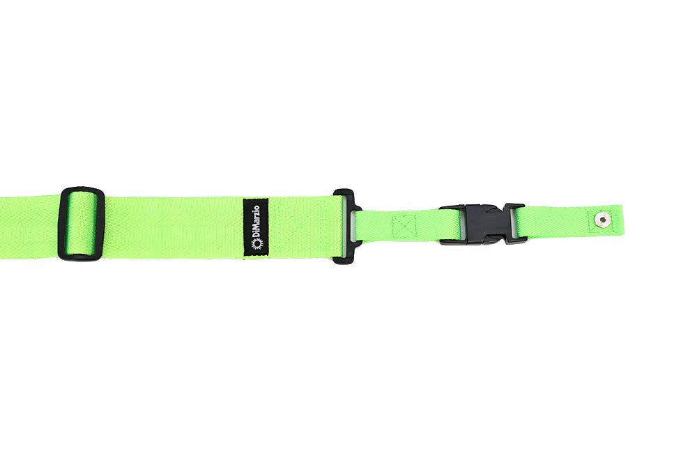 DiMarzio DD2200GN - Cliplock Guitar Strap - Green,1.57x8.43x4.33