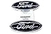2004-2009 Ford F150 Blue Ford Logo Oval 9 Inch Grille & Tailgate Emblem (2) OEM