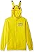 Pokemon Men's Pikachu Character Zip Front Hoodie, Yellow, XX-Large