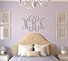 Lucylews Monogram Wall Decal Personalized Teen Dorm Room Decor 3 Letter Monogram