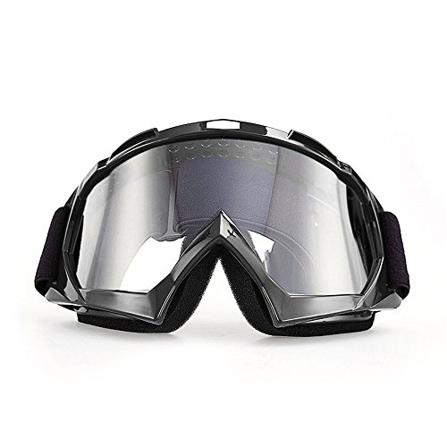 UPC 190149120551, Motorcycle Goggles, CarBoss Anti UV Safety Eye Protection Anti-Scratch Dustproof Motocross Motorbike Goggle Great Idea for Snow Skiing, Cycling, Climbing, Riding &amp; Outdoor Sports Eyewear Clear Lens