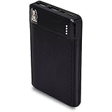Power Bank MEZONE 6000mAh Portable Battery Charger 2 USB Ports with 2.4A Output Credit Card Size for iPhone, iPad and Samsung Galaxy Mobile Phone and More (Black)
