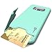 CoverON SecureCard Series Case for Samsung Galaxy S8 Plus, Credit Card Holder Hybrid Phone Cover with Faux Brushed Metal Design - Teal