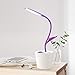 iEGrow Kids desk Lamp for Rooms, Cute Desk Lamp USB Charging Desk Lamp with Pen holder for Home study (Purple)