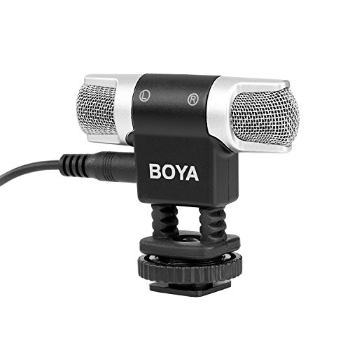 BOYA BY-MM3 Mini Condenser Stereo Shotgun Microphone with Left and Right Channel for iPhone 8 8 plus 7 7 plus iPad Air Laptop Windows DSLR Camera Camcorders Podcast Micro Film - Thumbnail 7
