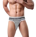 Leories Men's Thong G-string Elastic Smooth Bikini Airplane Sexy Underwear