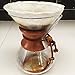 Reusable Coffee Filters for Chemex ,No Harmful Chemical ,All Natural ,2 Pack of P&F Circle Shaped Filters