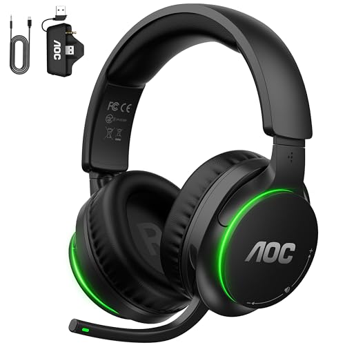 AOC Wireless Gaming Headset für Xbox Series X|S, Xbox One, PS5, Switch, PC