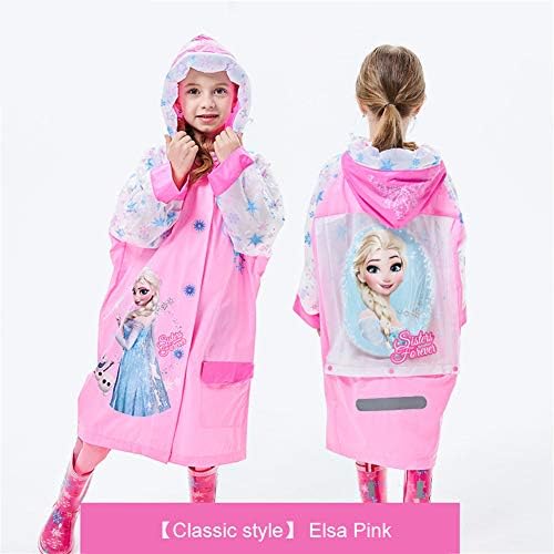 Luckylj Little Boys Batman Or Disney Little Girls Assorted Characters Slicker Rainwear,CEPS