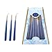 TriColor Blue & White Chanukah Candles