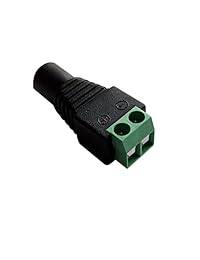ksmile 10 x hembra 2.1 x 5.5 mm DC Power Jack adaptador de conector de cable Plug LED Strip cámara CCTV uso 12 V