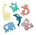ChewBox Teething Toys 6 Pack- Animal Edition - Silicone Teethers for Babies Multi-Textured BPA Free, Freezer Safe to Soothe Babies Gums