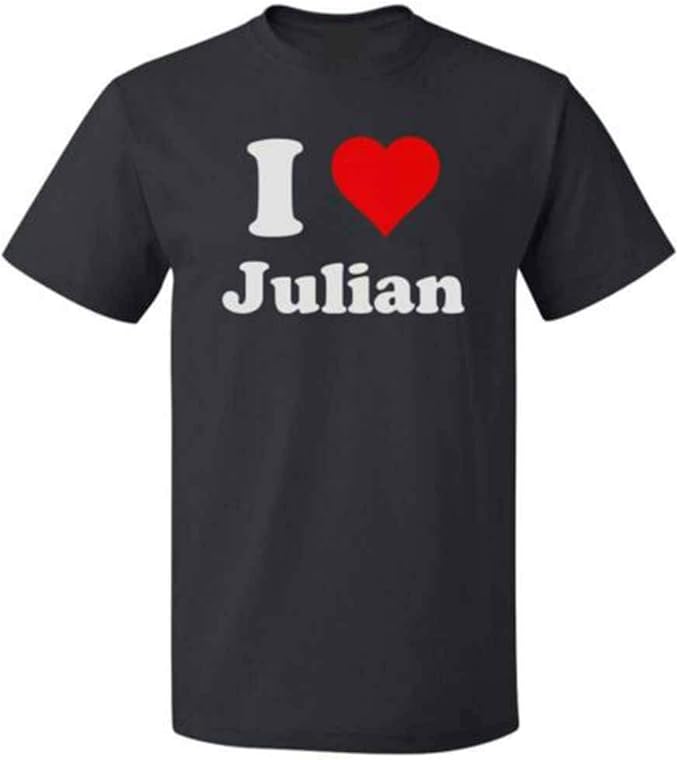 I Love Julian T Shirt I Heart Julian Tee: Amazon.de: Bekleidung