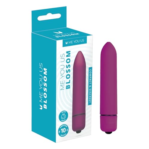 Me You Us - The Blossom 10 Mode Bullet Vibrator, Purple, Powerful and Versatile Mini Vibrating Bullet for Targeted Pleasure and Sensations
