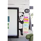 Fourtune Notes Holder and Reminder Memo Board for Right Computer Monitors Screen Acrylic Message Boards Memo Pads (PANDA)
