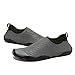 CIOR Men and Women’s Barefoot Quick-Dry Water Sports Aqua Shoes with 14 Drainage Holes for Swim, Walking, Yoga, Lake, Beach, Garden, Park, Driving, Boating,SYY04,w.Grey,46