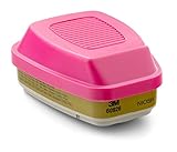 3M Multi Gas/Vapor Cartridge/Filter 60926, P100 Respiratory Protection (Pack of 4)