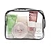 Louise Maelys 3 Packs Clear Cosmetics Bag Waterproof Travel Bag Toiletry Organizer Case Medium