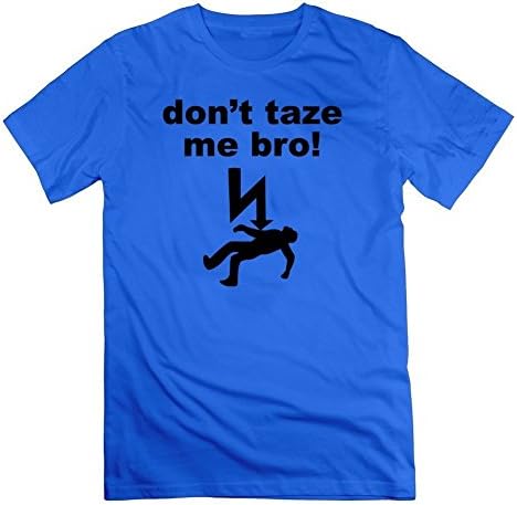 Men Don't Taze Me Bro! Design Regular Blue X-large T-shirt By Amosgordon