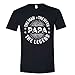 Papa's The Man The Myth The Legend Tshirt, Present for Papa, Mens Black XL Shirt