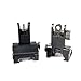 SOUFORCE AR 15 Backup Iron Sight, Flip Up Rapid Transition Front and Rear BUIS Iron Sights Set for Rifles Picatinny Rails