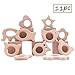 Promise Babe Wooden Baby Toys 11pc Wood Toy Nature Beech Animals DIY Bracelet Necklace Jewelry Accessories