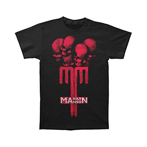Marilyn Manson Men's Skull Cross T-shirt Black
