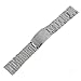 DHMXDC 22mm Width Stainless Steel Strap Metal Band for Motorola Moto 360 2nd Smartwatch and Lg Asus, Urbane, Pebble, Samsung Gear 2 Neo (Modern/Silver)