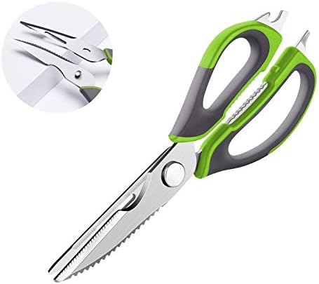 thumbnail image 2 of Chef Remi Detachable Kitchen Shears – Serrated, Nut Cracker, Bottle Opener – Black 2 of 5