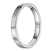 2mm 4mm 6mm 8mm White Tungsten Wedding Ring Band for Women Men High Polish Dome Comfort Fit Size 4-15