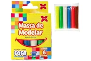 Massinha de Modelar, Fofa, 06 Cores, 90 g, Make+