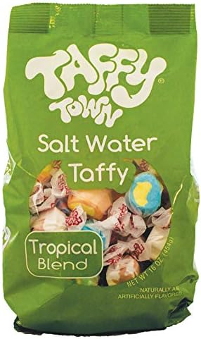 Tropical Assorted Gourmet Salt Water Taffy 1 LB - 16 oz
